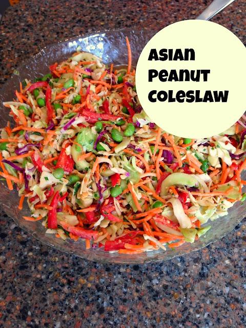 Asian Peanut coleslaw Super coleslaw with peanuts and thai dressing