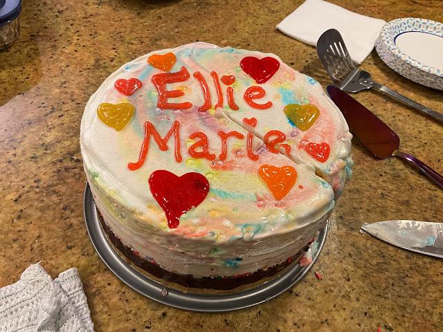 ice cream birthday cake, vegan, gluten-free