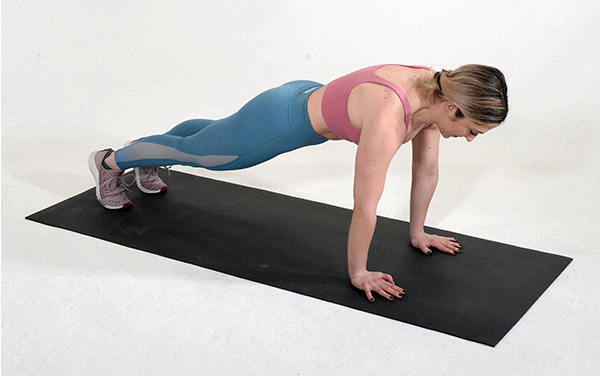 Woman Does Spider-Man Push Ups | Bodyweight Chest Workout