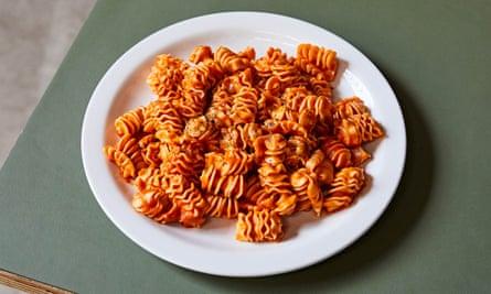 Chater’s radiatori alla vodka: ‘The very epitome of comfort food.’