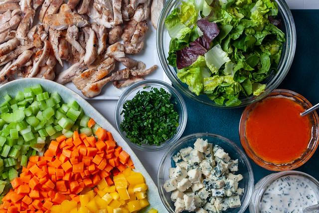 buffalo chicken cobb salad-6