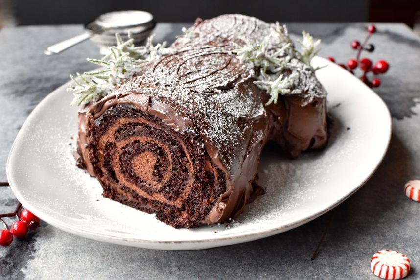 Yule log, tronco de Navidad, Mama Ía blog
