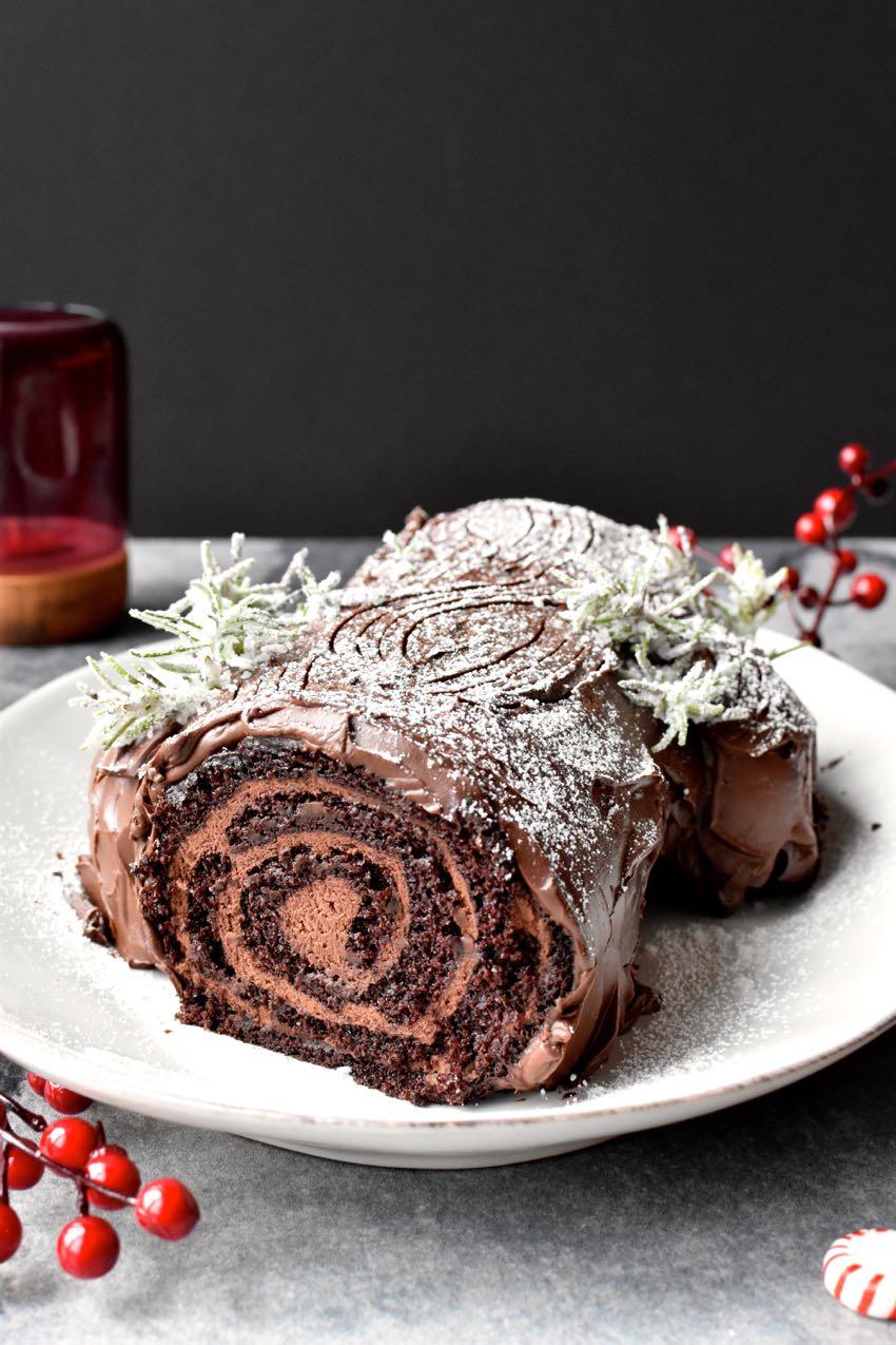 Yule log, tronco de Navidad, Mama Ía blog