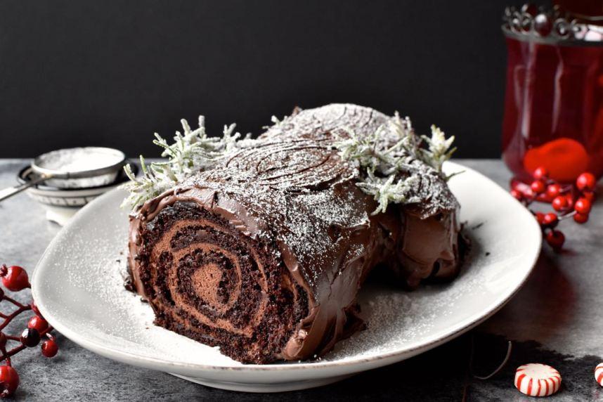 Yule log, tronco de Navidad, Mama Ía blog