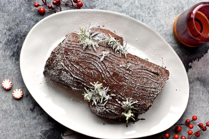 Yule log, tronco de Navidad, Mama Ía blog