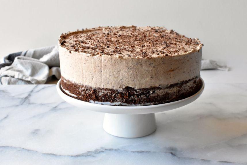 Chocolate and coffee mousse cake, Mama Ía blog