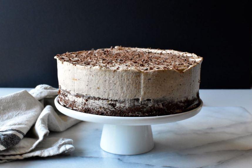 Chocolate and coffee mousse cake, Mama Ía blog