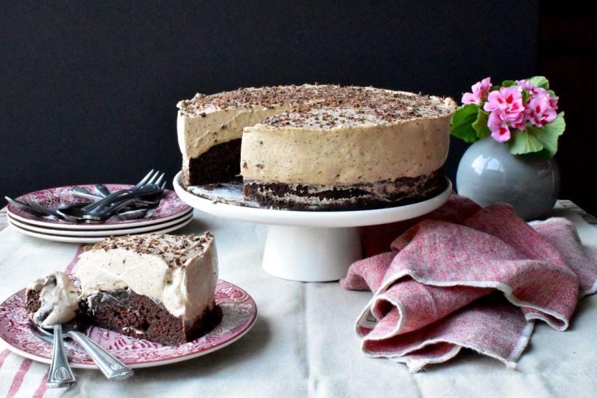 Chocolate and coffee mousse cake, Mama Ía blog