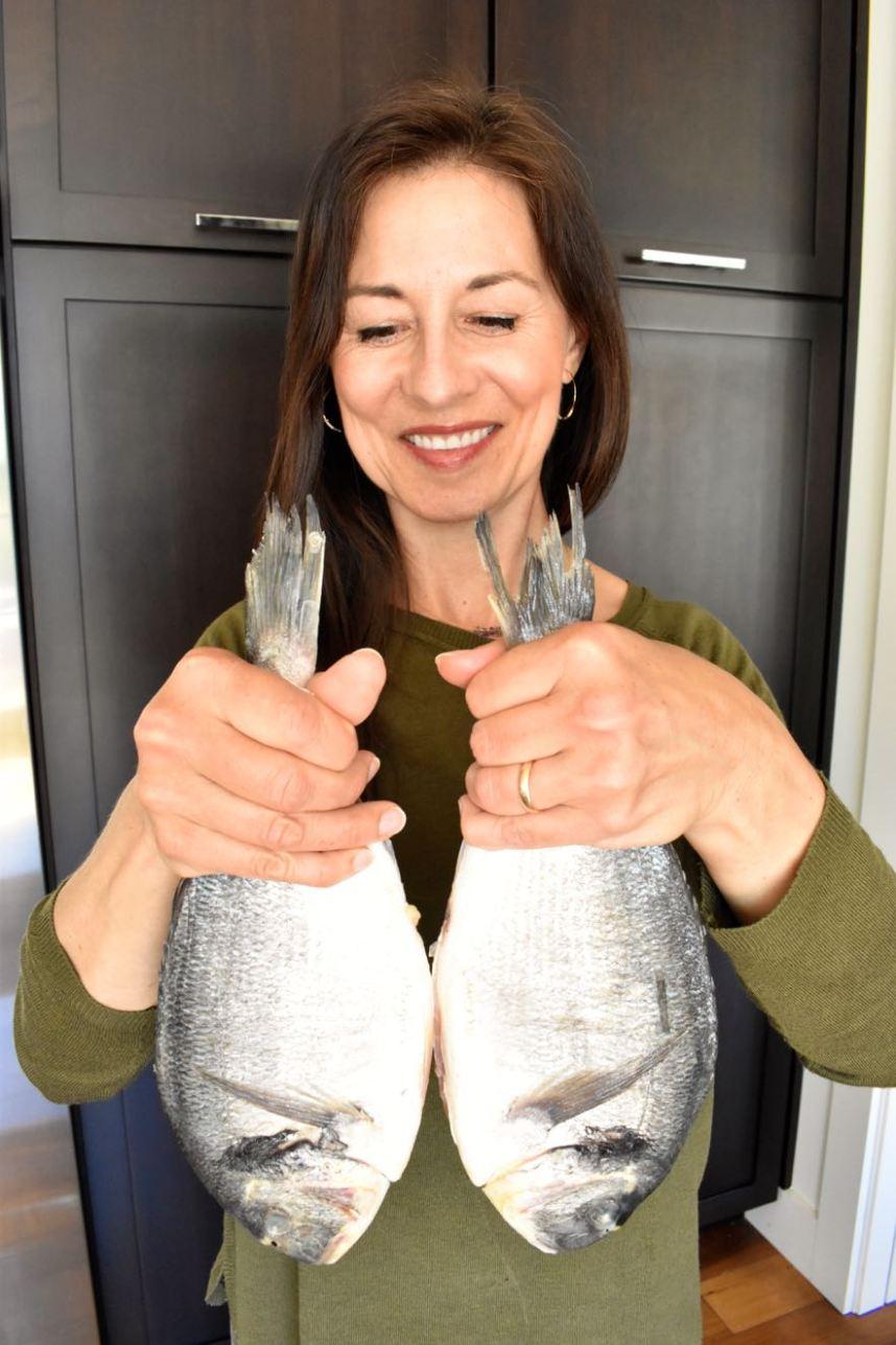 Baked sea bream, Mama Ía blog