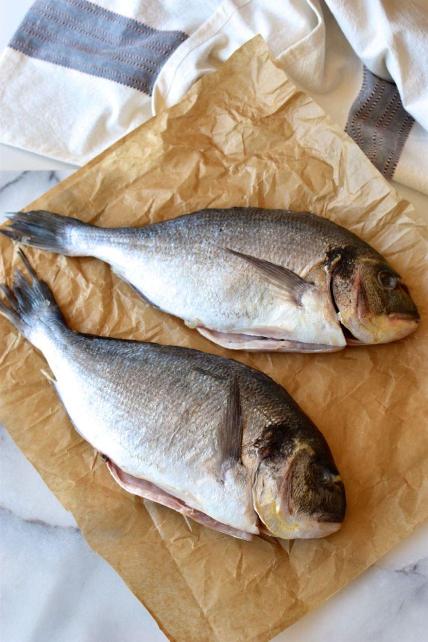 Baked sea bream, Mama Ía blog