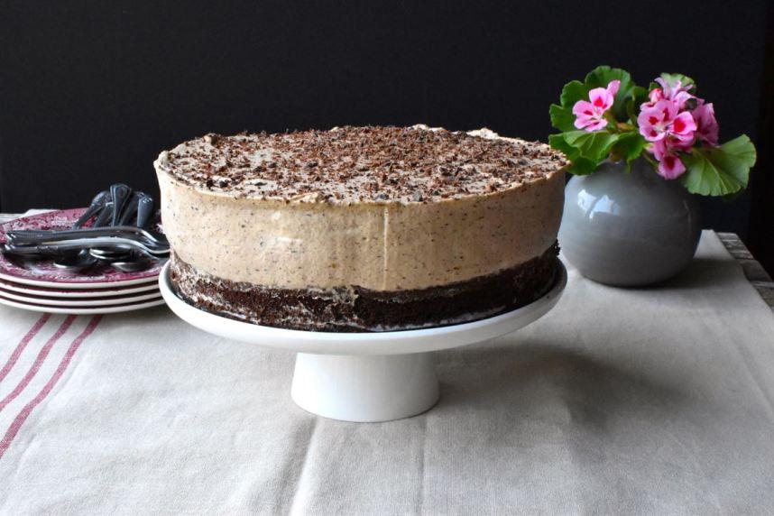 Chocolate and coffee mousse cake, Mama Ía blog