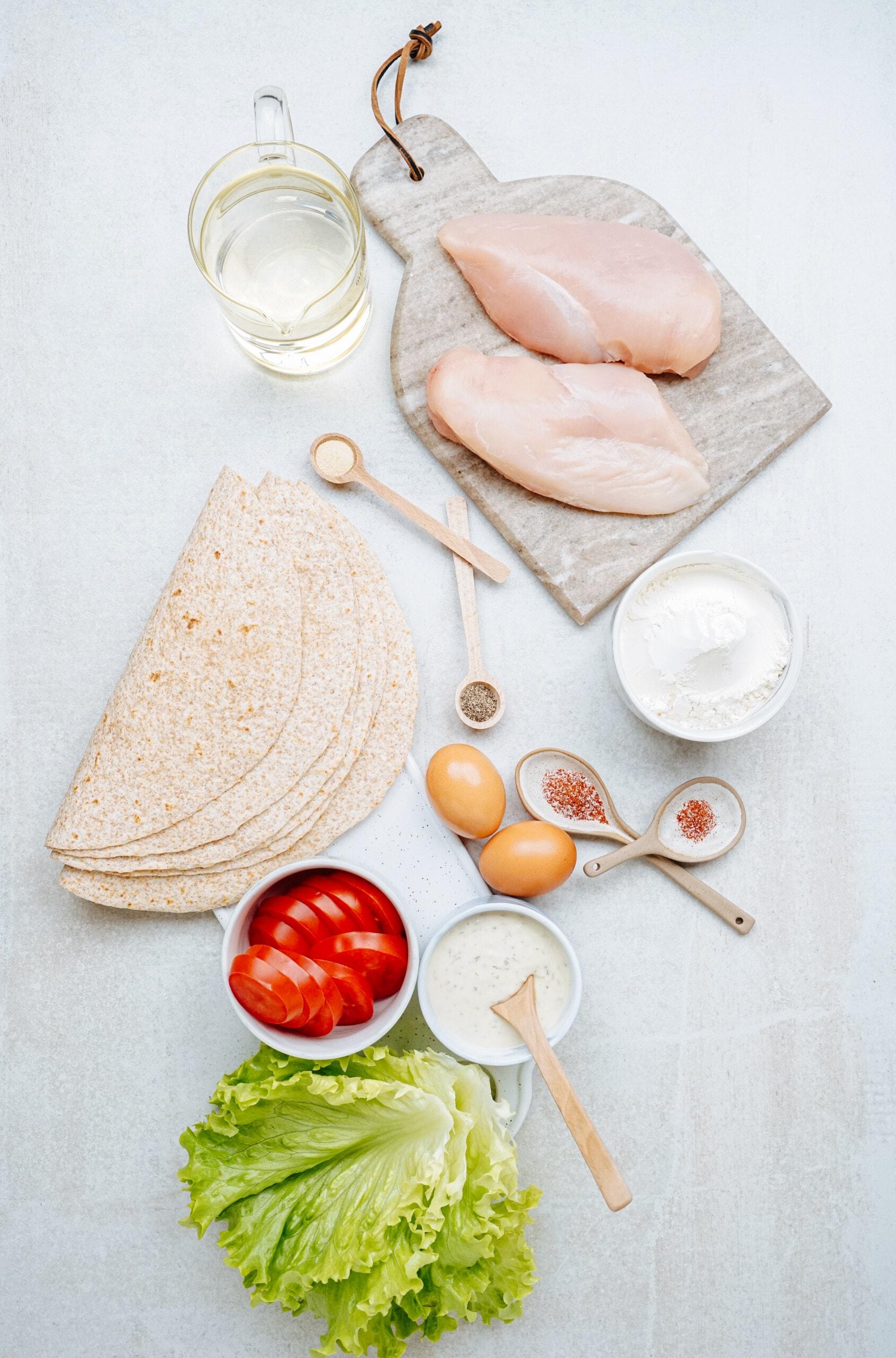 crispy chicken wrap ingredients