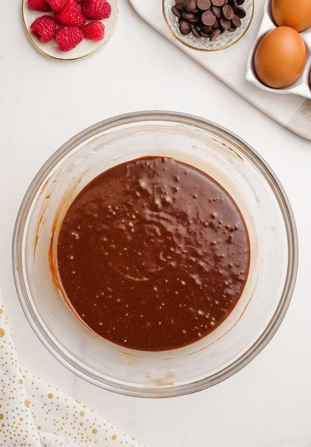 molten lava cake 8 min min molten lava cake ingredients in glass bowl