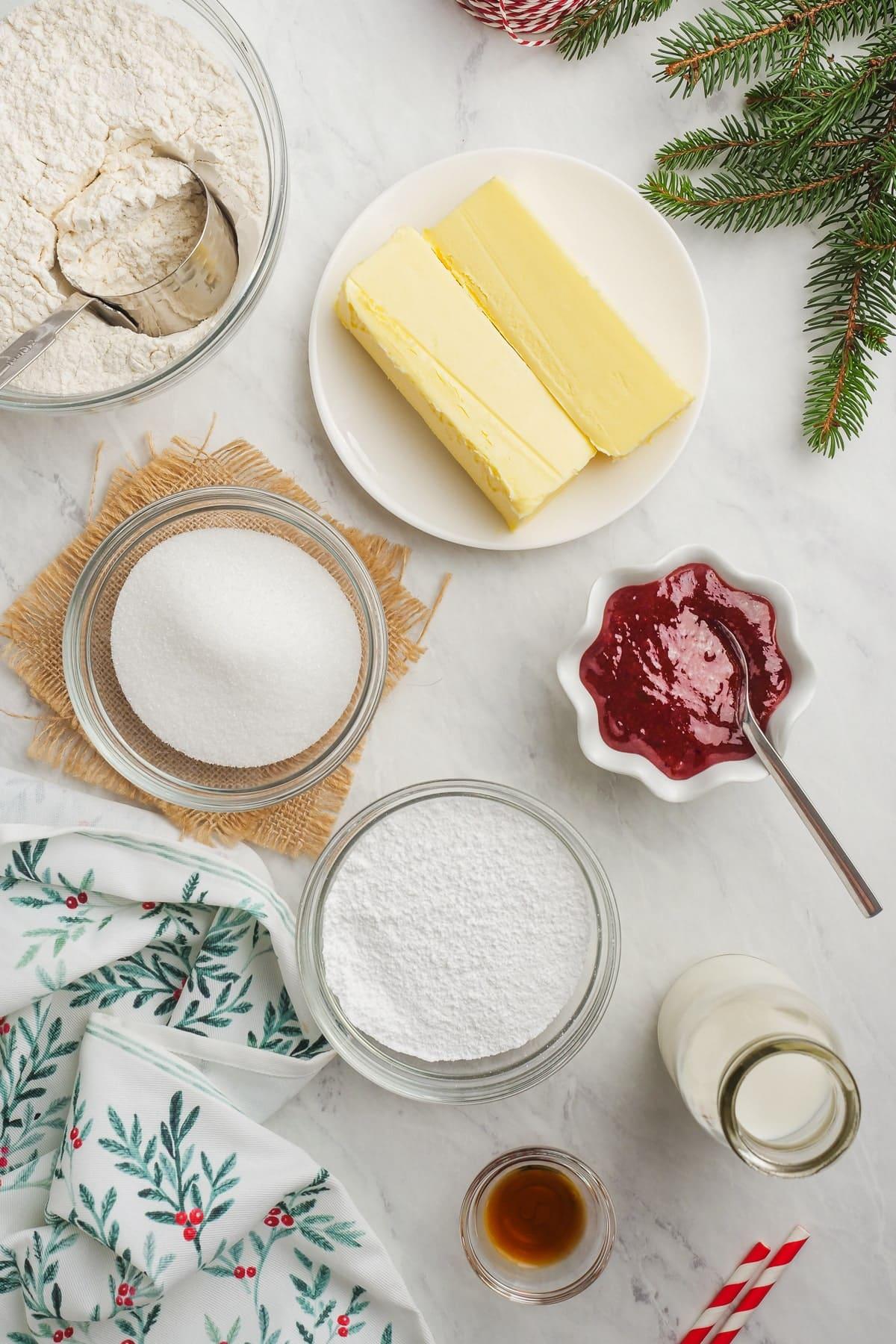 christmas shortbread cookie ingredients