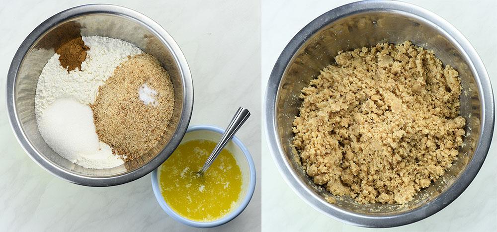 Cinnamon Streusel Crumb Topping ingredients.