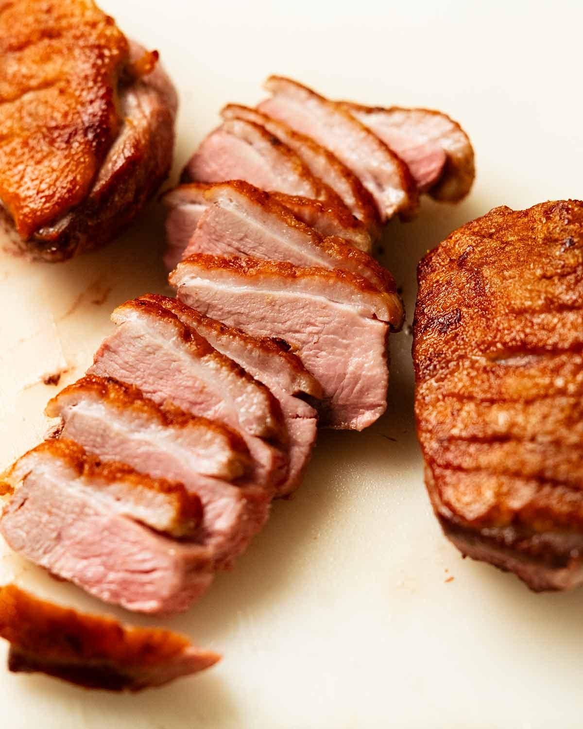 Crispy skin duck breast
